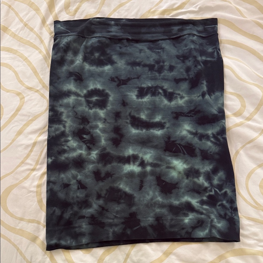 Hard Tail Black and Green Tie-Dye Pencil Skirt